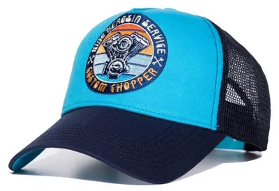 Obrázok produktu pre King Kerosin - Trucker Mesh Cap "Custom Chopper" Blue/Navy