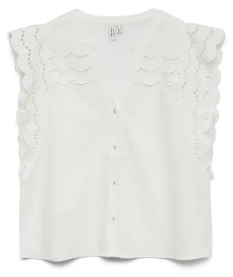 Productafbeelding van Vero Moda 10341329_6_62, Tuniek, Dames, Wit, Maat L, 1 stuk, Maximale krimp: 5%; Wassen met vergelijkbare kleuren