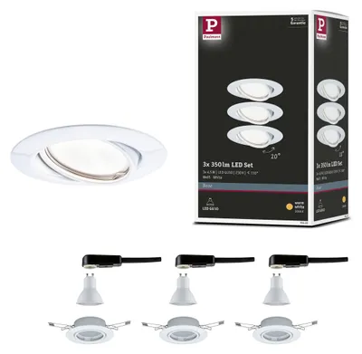Produktbild von Paulmann LED Einbauleuchte Base Basisset schwenkbar
