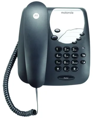 Obrázek produktu pro Motorola CT1, Analogový telefon, Sluchátko s kabelem, 20 pol., Černá