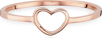 Produktbild von cai Ring 925/- Sterling Silber rotvergoldet Herz