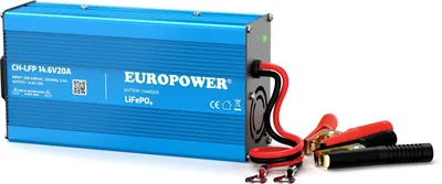 Obrázek produktu pro Nabíječka Napravovač Pro Akumulátory Lifepo4 Europower Ch-Lfp/12/20 14,6 V 20 A Konektor Krokodýlky