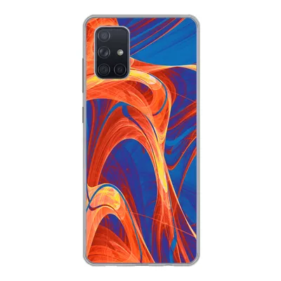Produktbild von MuchoWow® Handyhülle Schutzhülle Hülle für Samsung Galaxy A51 Kunst - Wellen - Farbe - Psychedelisch Silikon Softcase Handy Hülle - Schutzabdeckung