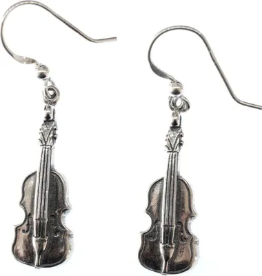 Produktbild von Geige Ohrringe Miniblings Hänger Violine Musik Geigerin 925 er Echtsilber Sterling
