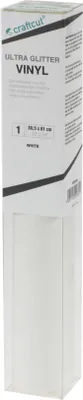 Produktbild von Kreativplotter Ultra Glitter Vinyl WHITE 30,5 x 61 cm