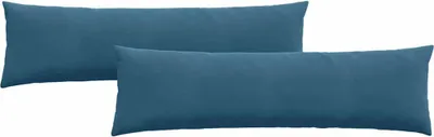 Immagine prodotto di vidaXL Cuscino per divano 2 pezzi blu 145 x 40 cm tessuto a coste