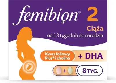 Zdjęcie produktu dla Femibion 2, Ciąża, 56 tabletek + 56 kapsułek
