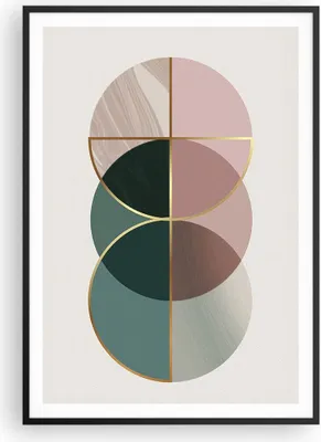Produktbild von Gerahmtes Poster - Schwarzer Rahmen - Abstraktion Räder Minimalismus - 70x100 cm - Wand Bild - Wanddeko - Wandbilder - Kunstposter - Wandposter - Bilderrahmen - Bilder - Kunstdruck - P2BPA70x100-4399