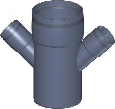 Zdjęcie produktu dla PoloPlast POLO KAL XS Doppelabzweig DN 110/50/50, 45 Grad, Horizontal