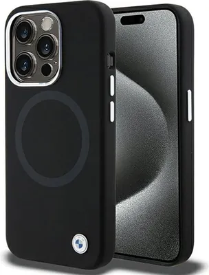 Immagine prodotto di Bmw Bmhmp15Lsilbk2 Iphone 15 Pro 6.1 Czarny/Nero Firma Liquido Silicone Magsafe