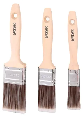 Produktbild von 3-teiliges Set von Premier Trade, professionell, synthetisch, enthält Pinsel mit 3,8 cm und 5,1 cm