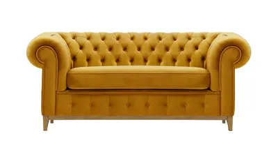 Produktbild von SLF24 - Zweisitzer-Sofa Chesterfield Grand - Senf - Velluto 8