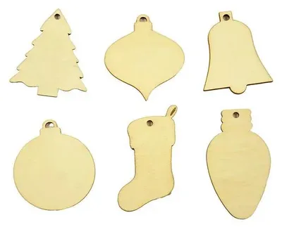 Produktbild von Mini-Weihnachtsschmuck zum Basteln aus Holz