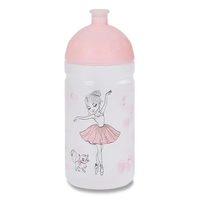A clear, well-lit studio shot of a children's water bottle.