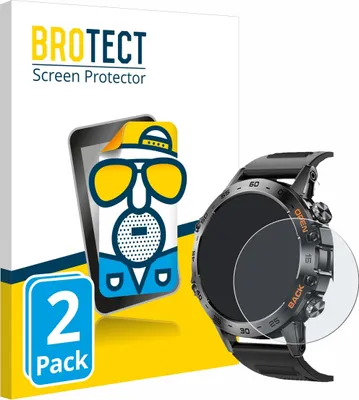 Produktbild von 2x BROTECT Schutzfolie für Lemfo Smartwatch 1.39" Displayschutz Displayschutzfolie Folie Matt Entspiegelungsfolie