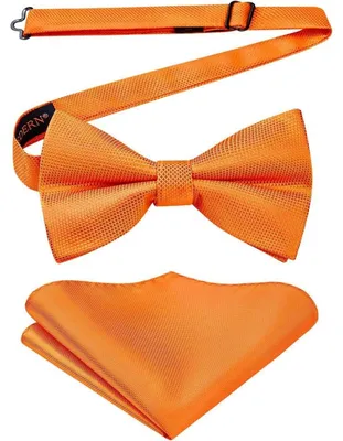 Imagen del producto de Pañuelo de bolsillo para hombre, ajustable, para esmoquin, boda, color naranja, modelo 3