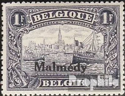 Produktbild von Briefmarken Belgische Post Malmedy 1920 Mi 11A mit Falz Albert I.
