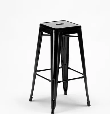 Produktbild von Barhocker 76cm aus stahl metall für bar und küche Steel Up - Schwarz