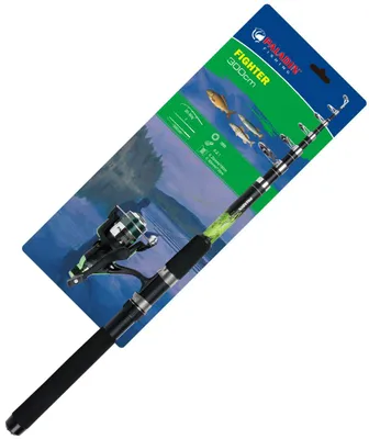 Produktbild von Paladin Angelset Karpfen Hecht Zander Rute 300cm 20-80g +Rolle+Schnur