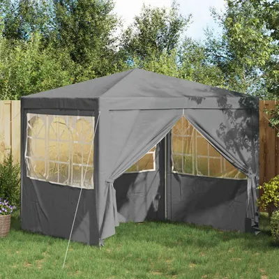 Produktbild von PUEAZU Party-Zelt 250 x 250 x 240 cm Hellgrau PE und Stahl - Pavillons & Partyzelte &36527