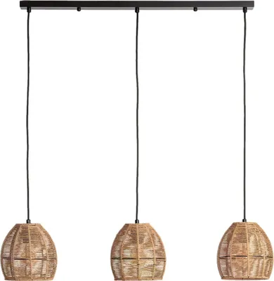 Zdjęcie produktu dla Lampa Wisząca Bohp z Plecionego Papieru Abruzzo Francesca 3xE27