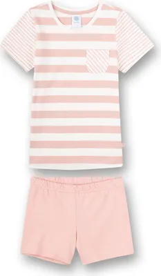 Produktbild von Sanetta Mädchen-Schlafanzug kurz Rosa Ringel 98