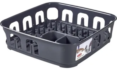 Produktbild von Curver ESSENTIALS Geschirrständer quadratisch, grau