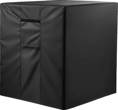 Produktbild von Klimaanlagenabdeckung - Schutzhülle für Außengerät - Maße 91,4 x 91,4 x 101 cm - Dreischichtig - Wasserdichtes Polyestergewebe - Universelle Passform - Schwarz