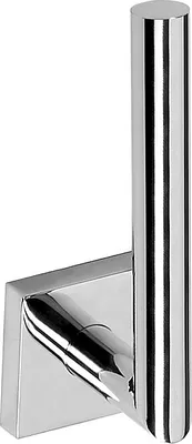 Produktbild von META Reservepapierrollenhalter Messing Chrom poliert 55x165x65 mm für Bad & WC >> zum Bohren oder Kleben