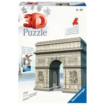 Image de Puzzle 3D Arc de Triomphe - Ravensburger - 216 pièces - sans colle - À partir de 8 ans