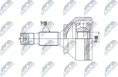 Produktbild von NTY Gelenksatz Antriebswelle Vorne Rechts Vorne Links passend für PEUGEOT 508 SW I (8E) NPZ-PE-033