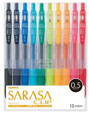 Produktbild von Zebra JJ15-10CA Gel Ballpoint Pen Sarasa Clip 0.5 10 Colours