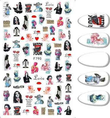 Image de Nail Art Sticker motif CHARAKTERE