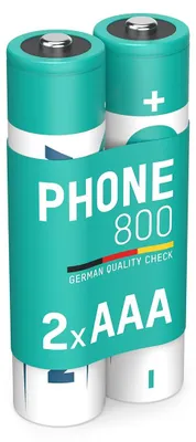 Produktbild von ANSMANN 2X NiMH Akku Micro AAA 800 mAh 1,2 V - Wiederaufladbare Batterien