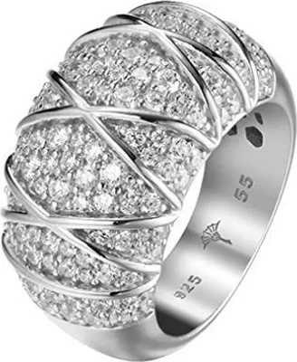 Produktbild von Joop Damen Ring Silber Rosé Zirkonia MOSAICS JPRG90724A, Ringgröße:53 (16.8 mm Ø)