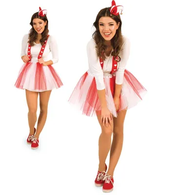 Produktbild von Rock Tüllrock Kölle Alaaf Rot Weiß Einheitsgröße Karneval Party Cosplay