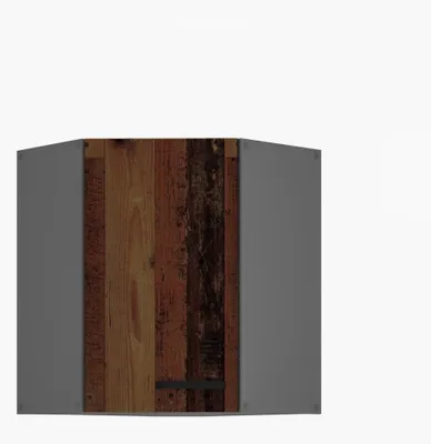 Produktbild von Küche OLD STYLE Eckhängeschrank 60X60 Old Wood Anthrazit Küchenzeile Einbauküche