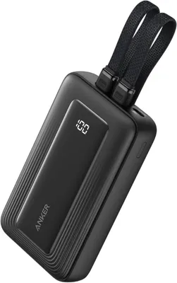 Produktbild von Anker Zolo Powerbank (10000mAh, Integriertes 2x USB-C Kabel) 1x USB-C, 1x USB-A