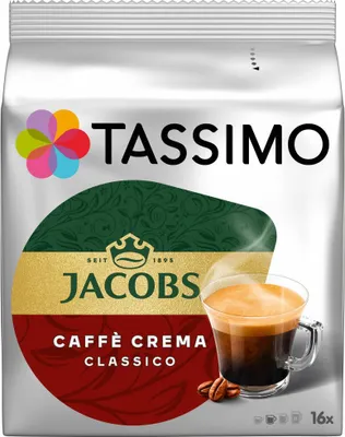 Immagine prodotto di Tassimo Jacobs Caffè Crema Classico, Kaffee mit feiner Crema, 16 T-Discs