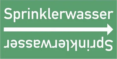 Produktbild von Dreifke® Rohrleitungsband Sprinklerwasser, DIN 2403, ab Ø 15mm, grün/weiß, 33...