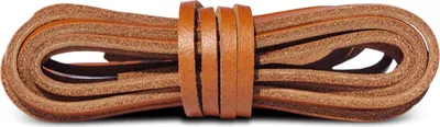 Produktbild von Elegante Leder Schnürsenkel Kaps 140 cm - Cognac