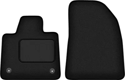 Image de Tapis de sol avant velours sur-mesure pour Vovlo EX30 (2023-, crossover) noir, jeu 2 pièces, fixations - STANDRAD