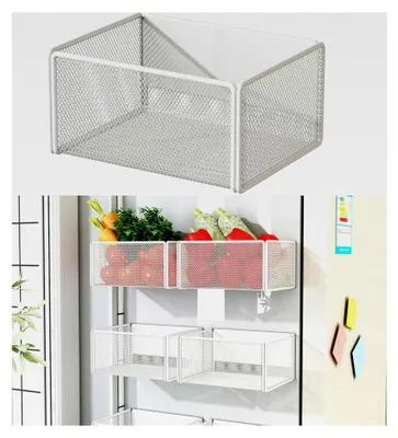 Produktbild von Magnetregal Küchenorganizer Gewürzregal Magnetisch Kühlschrank Regal Küchenrollenhalter
