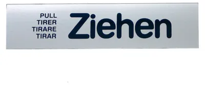 Produktbild von GRÄWE Türschild "Ziehen"