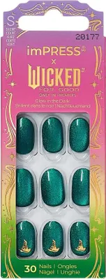 Produktbild von Kiss | Künstliche Nägel - Wicked Edition - Grün - 30 St. Set - Selbstklebend - Limitierte Auflage