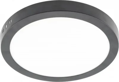 Produktbild von GTV lighting - LED-Leuchte ORIS PLUS, Downlight, 24W, schwarz, 4000K, 2000lm, AC220-240V, Aufputz, IP20, 120°