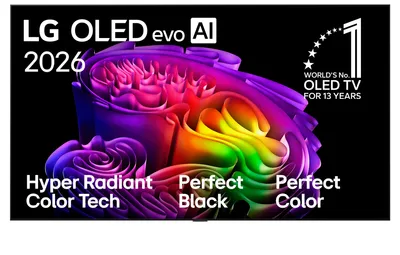 Produktbild von LG OLED77G68LW, 195,6 cm (77"), 3840 x 2160 Pixel, OLED evo, Smart-TV, WLAN, Schwarz