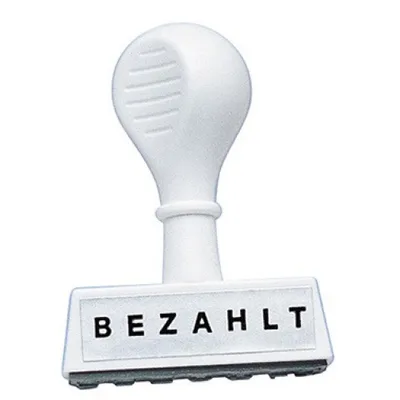 Immagine prodotto di WEDO® 193 9 Stempel Text Bezahlt - Abdruck 45 mm