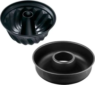 Obrázok produktu pre Sada foriem na kouglof a savarin Zenker, čierna metalíza, 25 cm a 28 cm, nepriľnavý povrch, oceľ