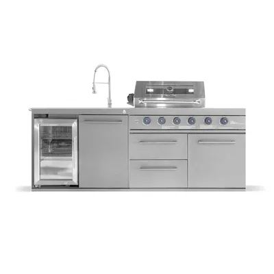 Immagine prodotto di Cucina da esterno GORILLER® EMPIRE-S3| Barbecue a gas a 6 fuochi | CoolClean